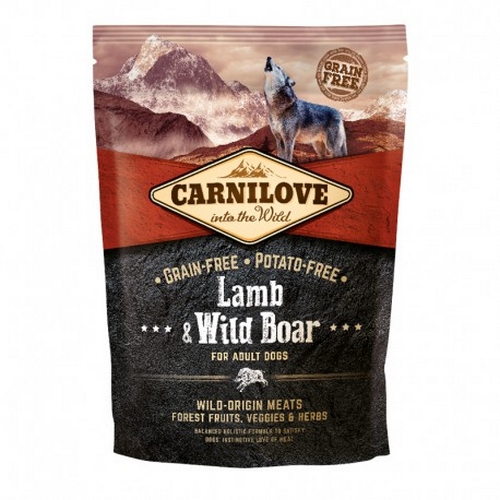 CARNILOVE DOG AD AGNEAU/SANGLIER sac/1,5kg CARNILOVE DOG AD AGNEAU/SANGLIER sac/1,5kg